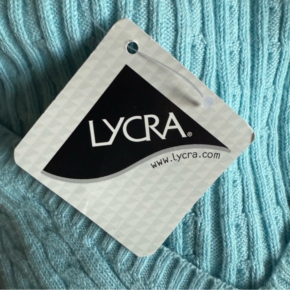 LL Bean Women’s Cable Knit Pullover Sweater Vest V Neck Size XS Blue Vacation - Picture 7 of 10